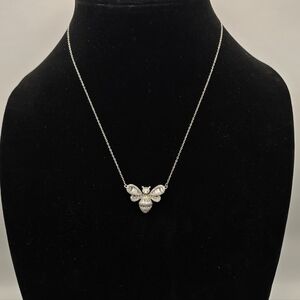 Sterling Silver 925 Bee Pendant Necklace